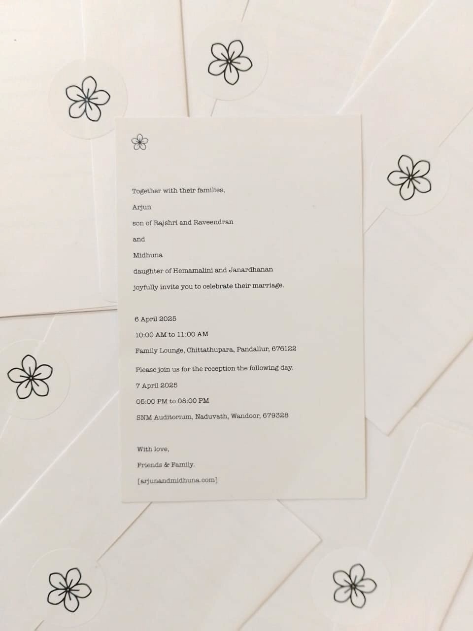 Designing the invite - final version